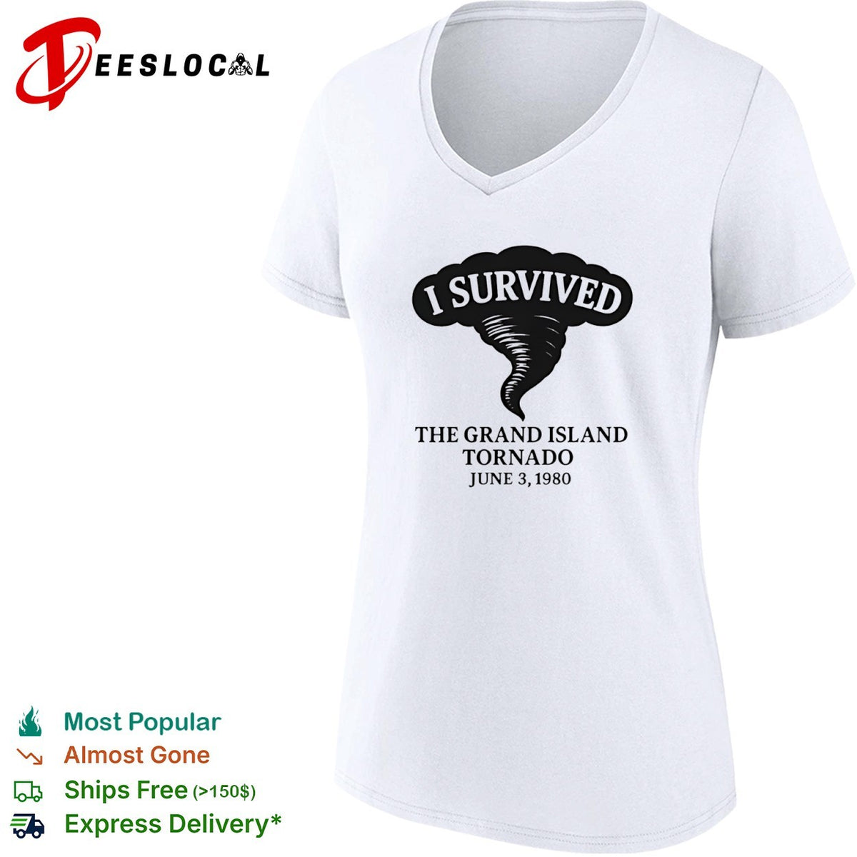 I Survived The Grand Island Tornado June 3 1980 Weather Disaster Event shirt
