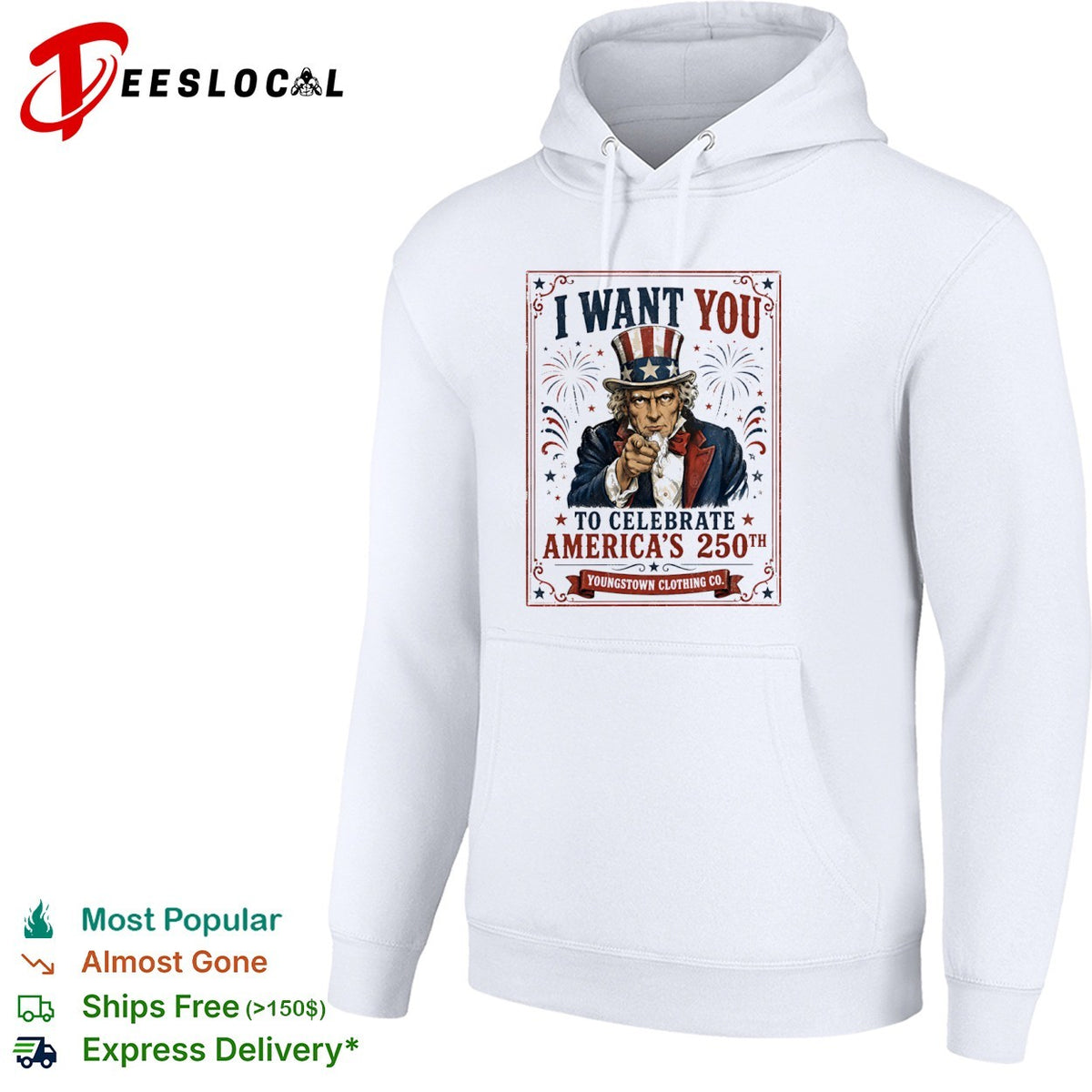 I Want You to Celebrate Americas 250th shirt