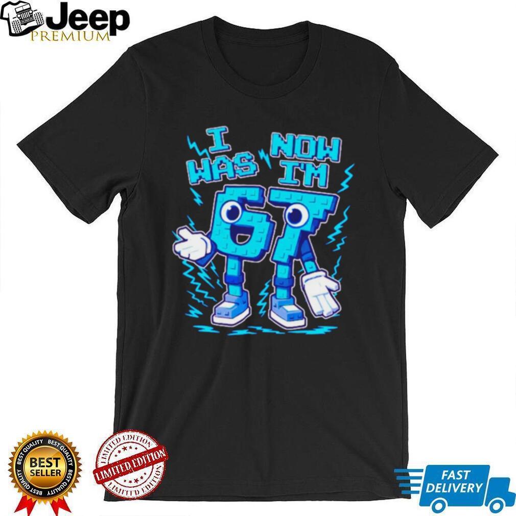 I Was 6 Now I’m 7 Pixel Style Kids Birthday T Shirt