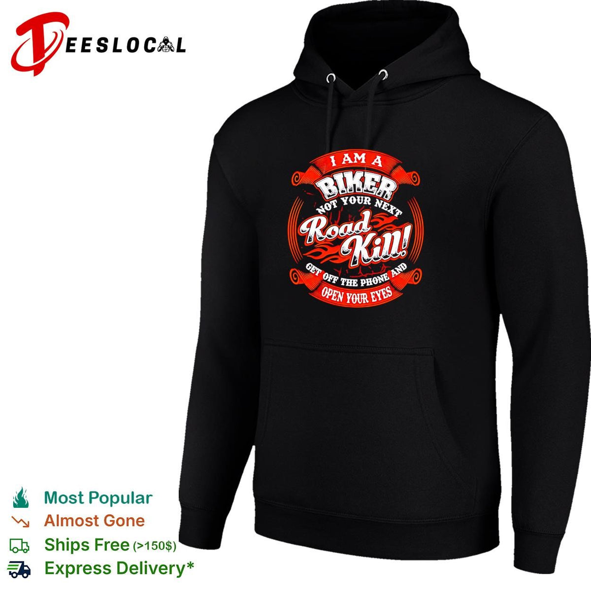 I am a biker not your next road kill get off the phone and open your eyes shirt