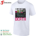 I am become death toxic gas mask driver behind the wheel neon colors graphic shirt