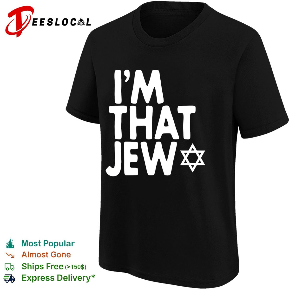 I am that Jew Star of David Jewish Heritage Pride Faith Religion Cultural shirt