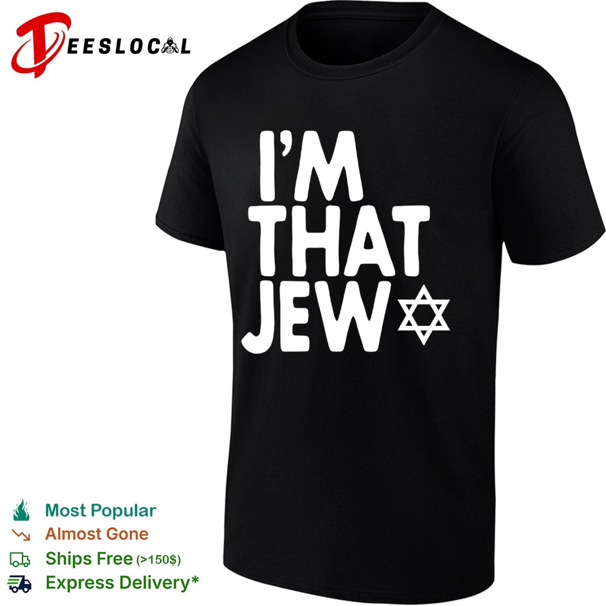 I am that Jew Star of David Jewish Heritage Pride Faith Religion Cultural shirt