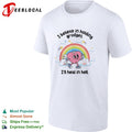 I believe in holding grudges I’ll heal in hell rainbow heart illustration shirt