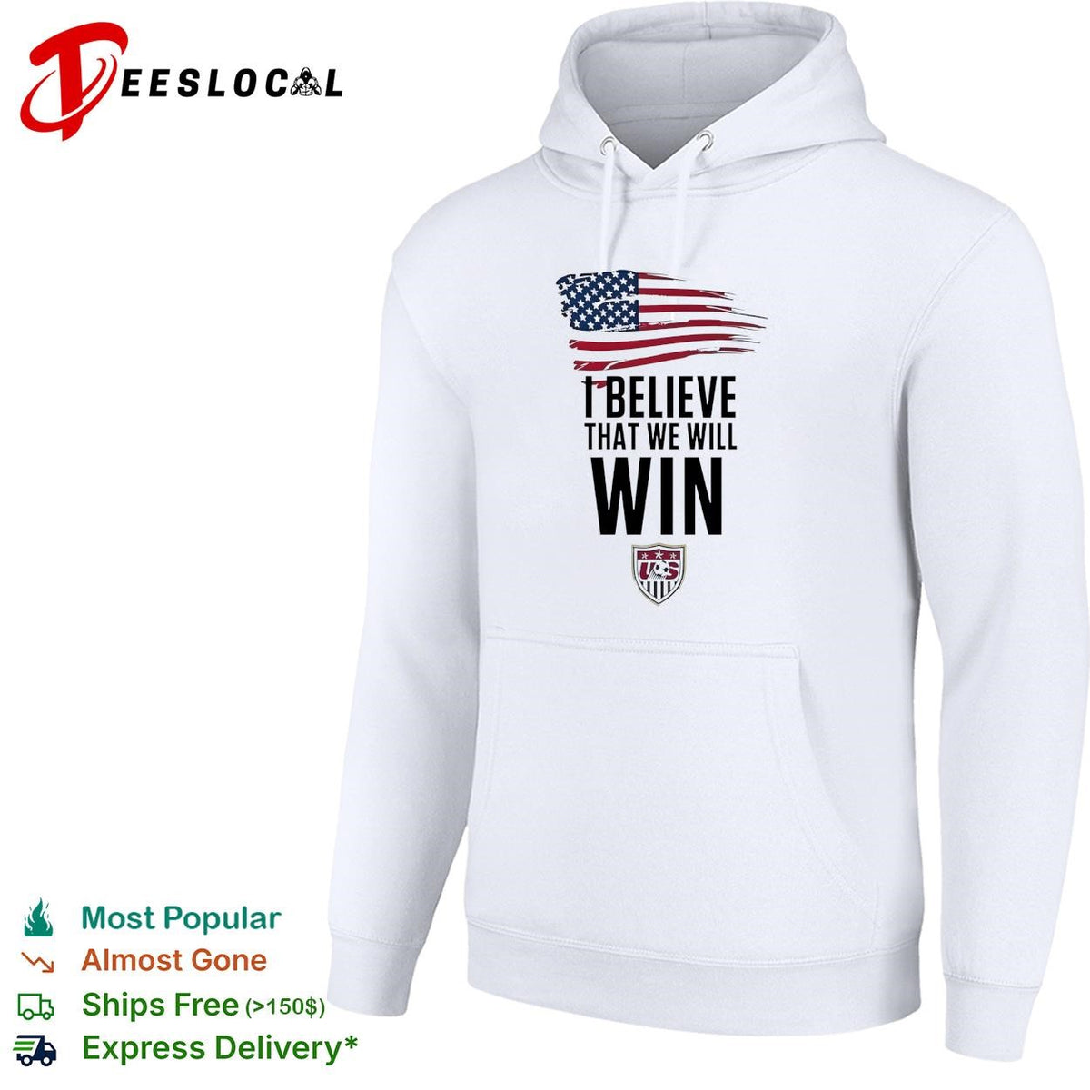 I believe that we will win USA soccer USMNT national team flag shirt