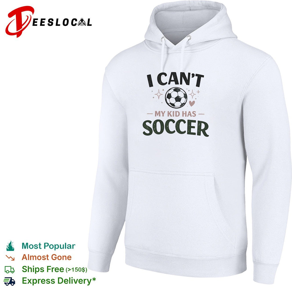 I can’t my kid has soccer shirt soccer ball heart star graphic sports apparel gift