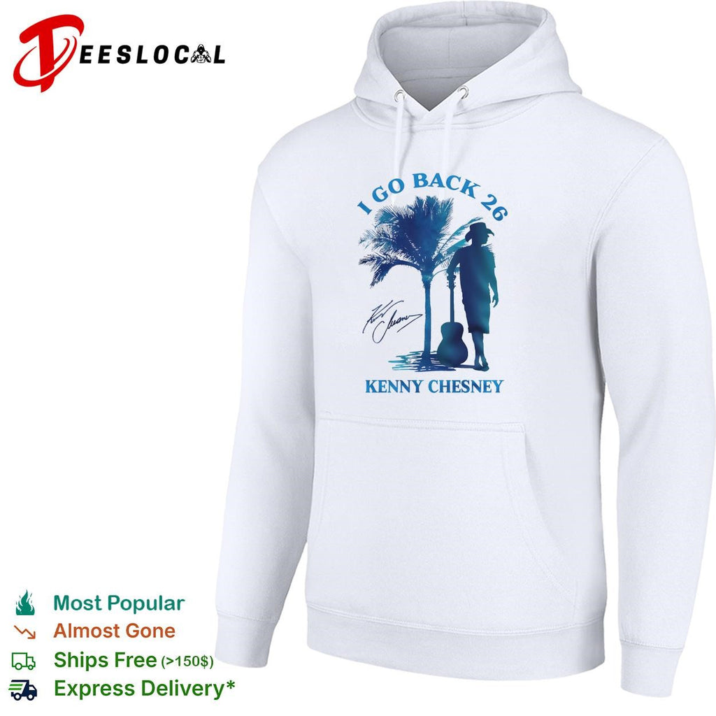 I go back beach silhouette guitar palm trees poster shirt