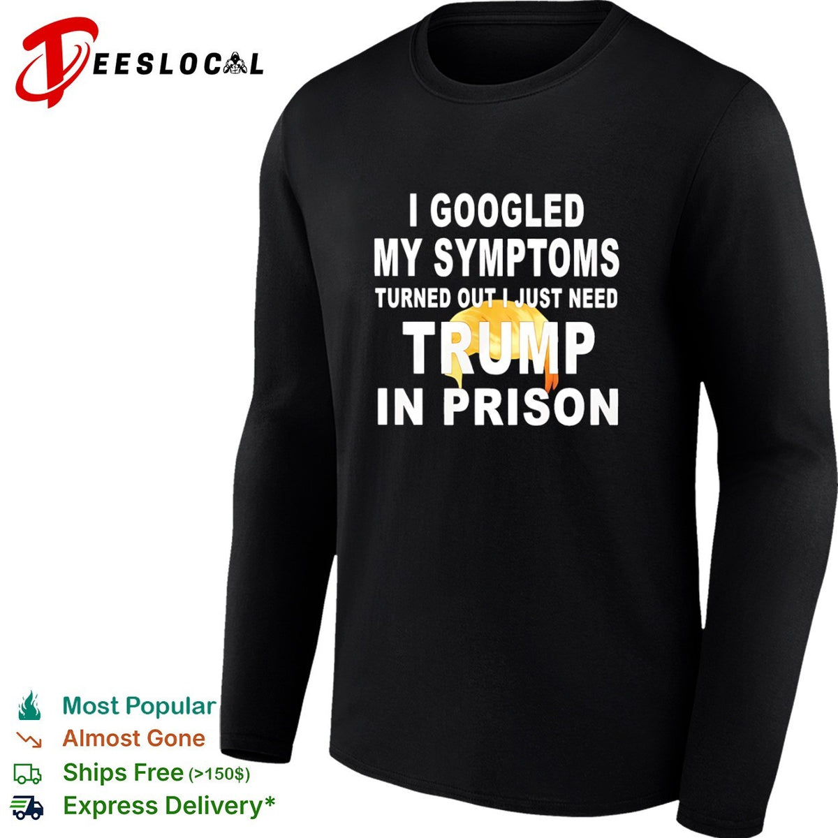 I googled my symptoms turned out I just need Donald Trump in prison shirt