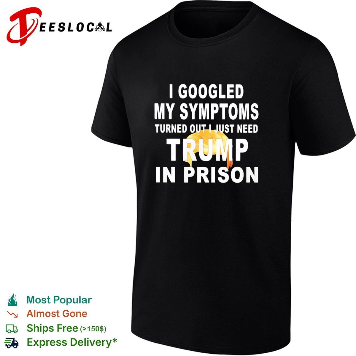 I googled my symptoms turned out I just need Donald Trump in prison shirt
