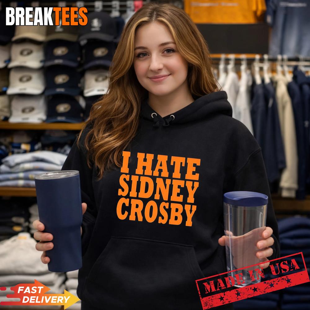 I hate Sidney Crosby Pittsburgh Penguins NHL player T-Shirt