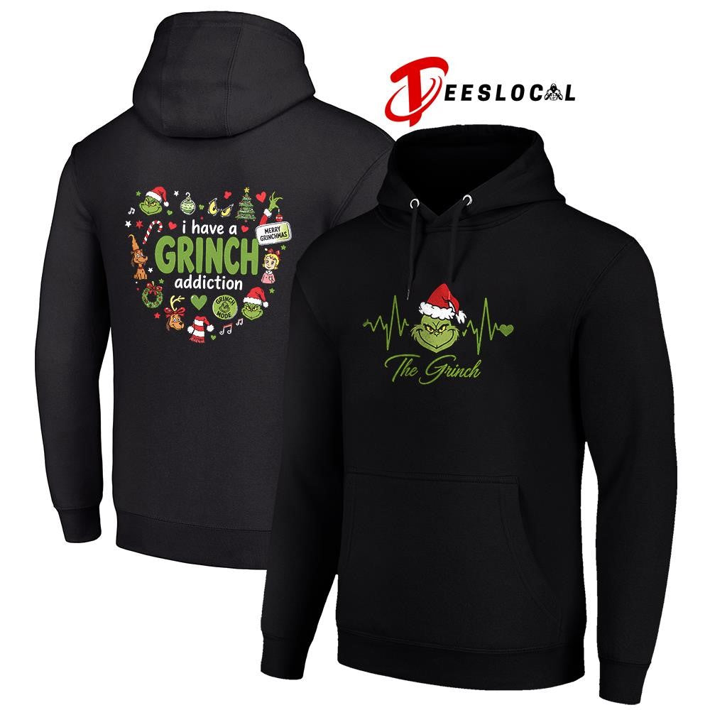 I have a Grinch addiction heartbeat signs shirt