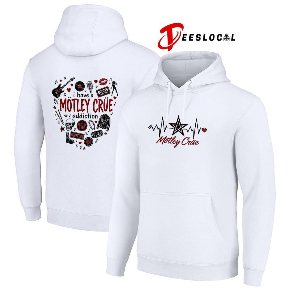 I have a Motley Criie addiction heartbeat signs shirt