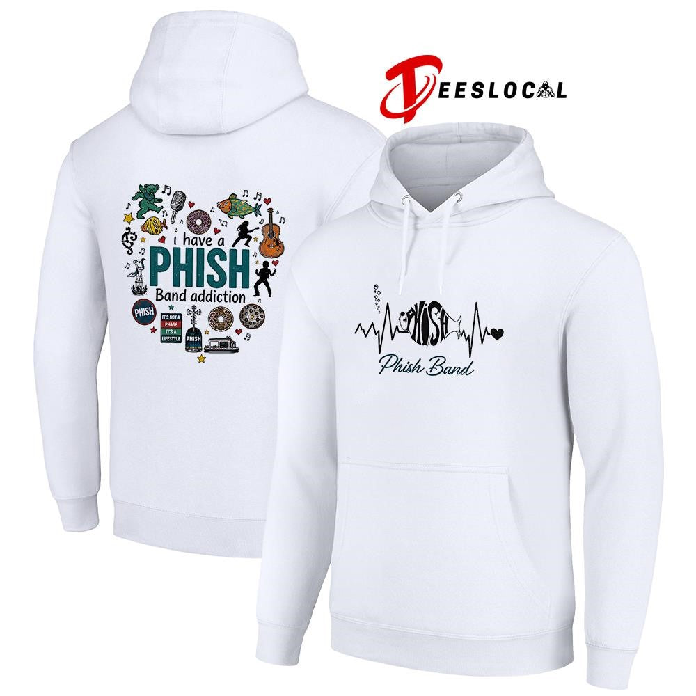 I have a Phish addiction heartbeat signs shirt