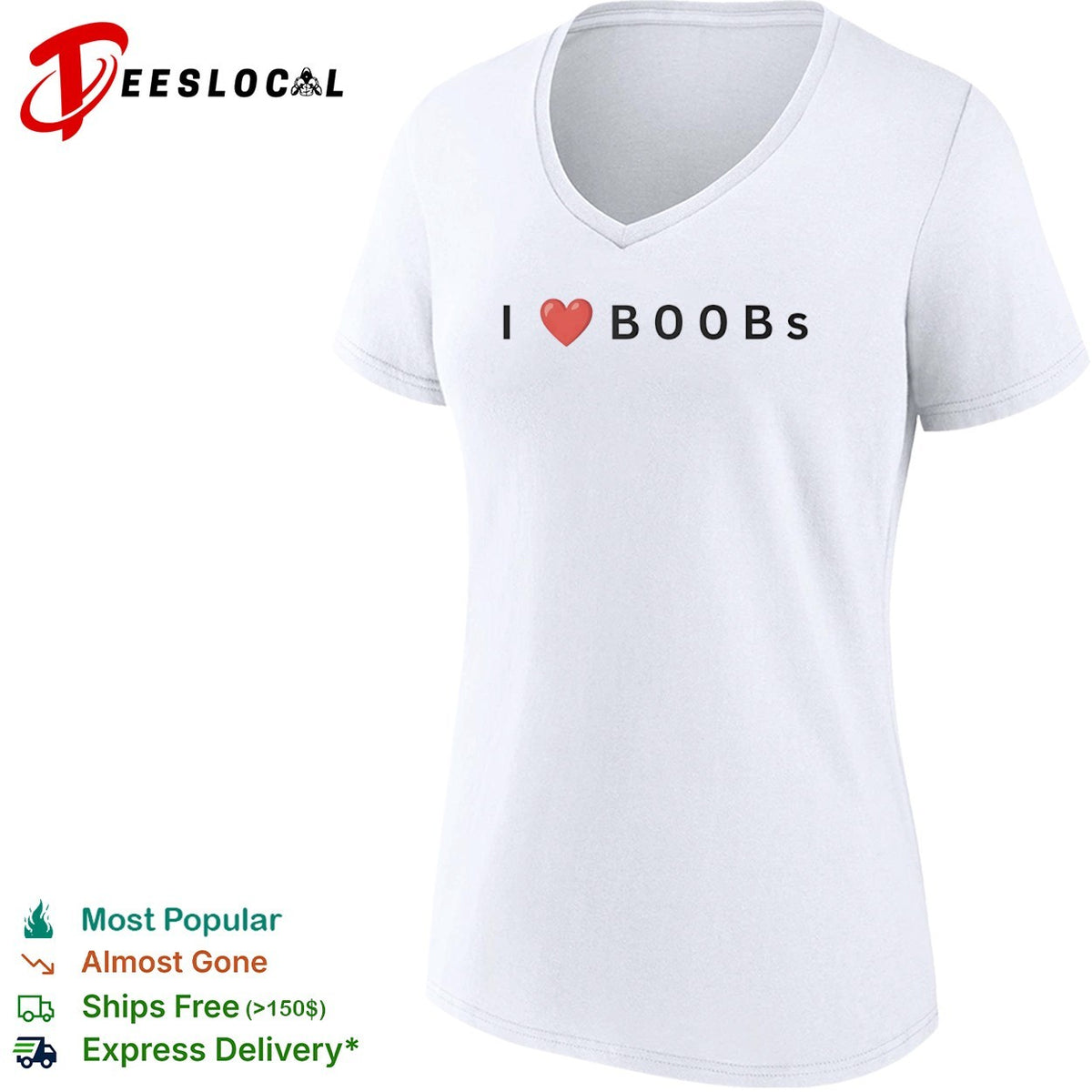 I heart boobs shirt