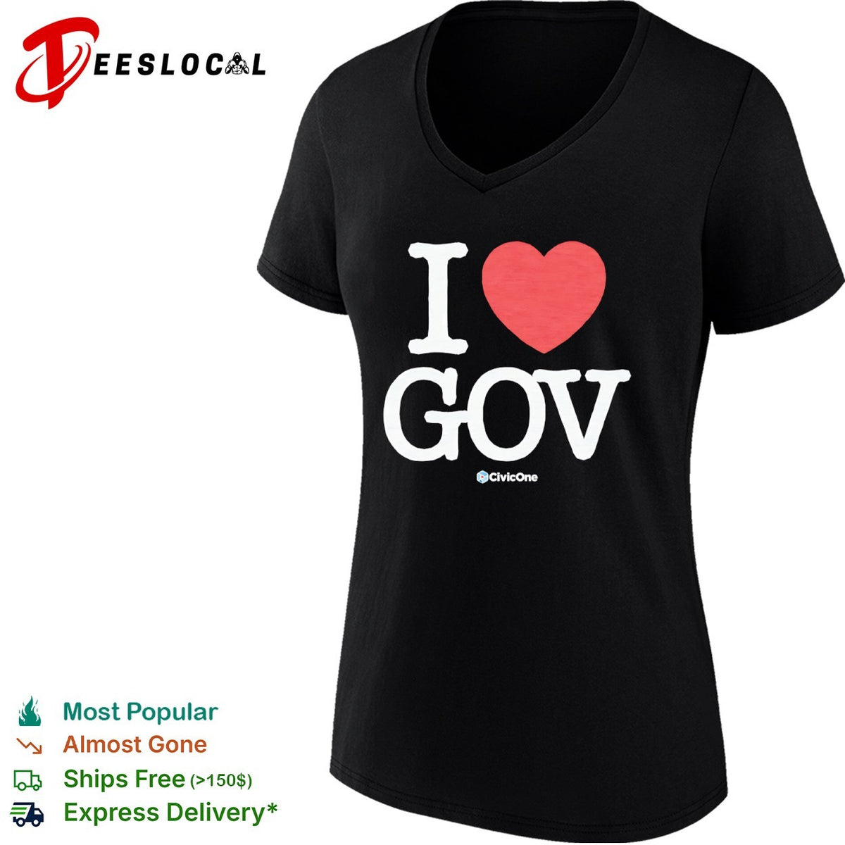 I heart gov shirt