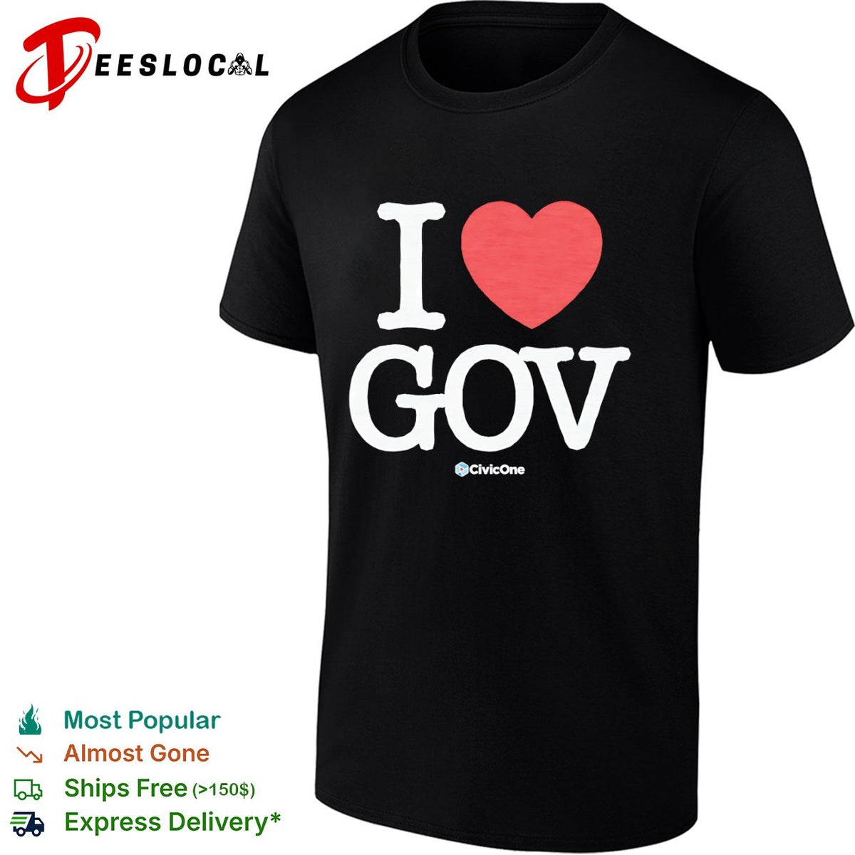 I heart gov shirt