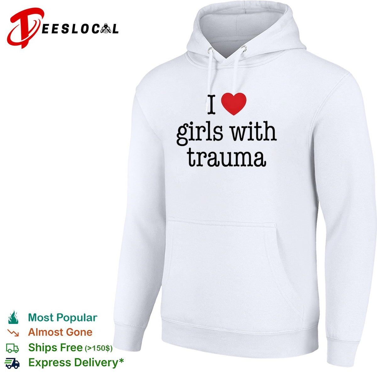 I love girls with trauma shirt