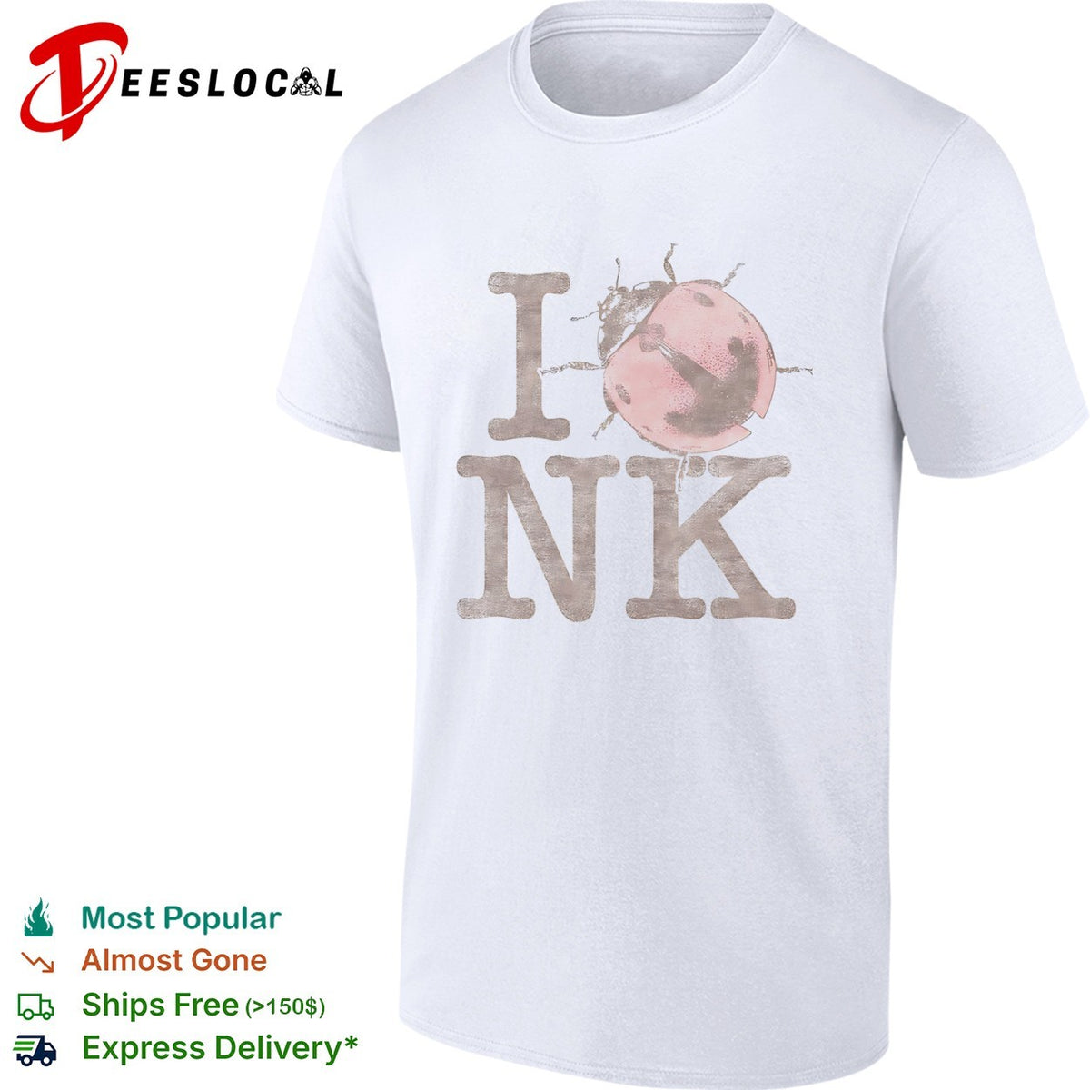 I love ink ladybug insect nature entomology shirt