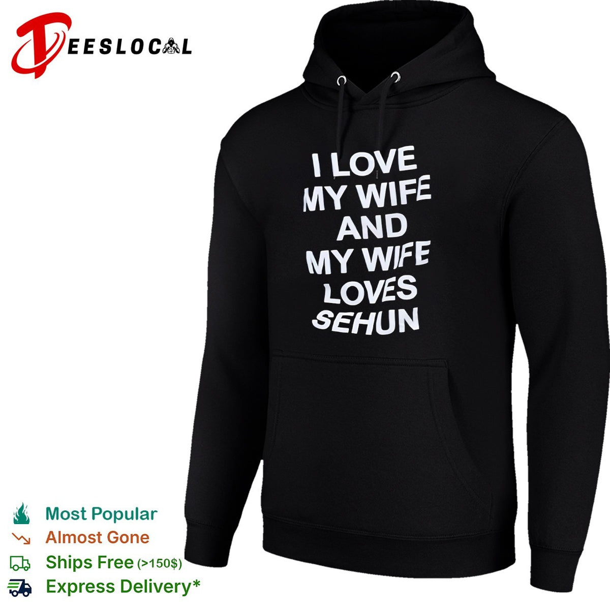 I love my wife and my wife loves Sehun Kpop Exo shirt