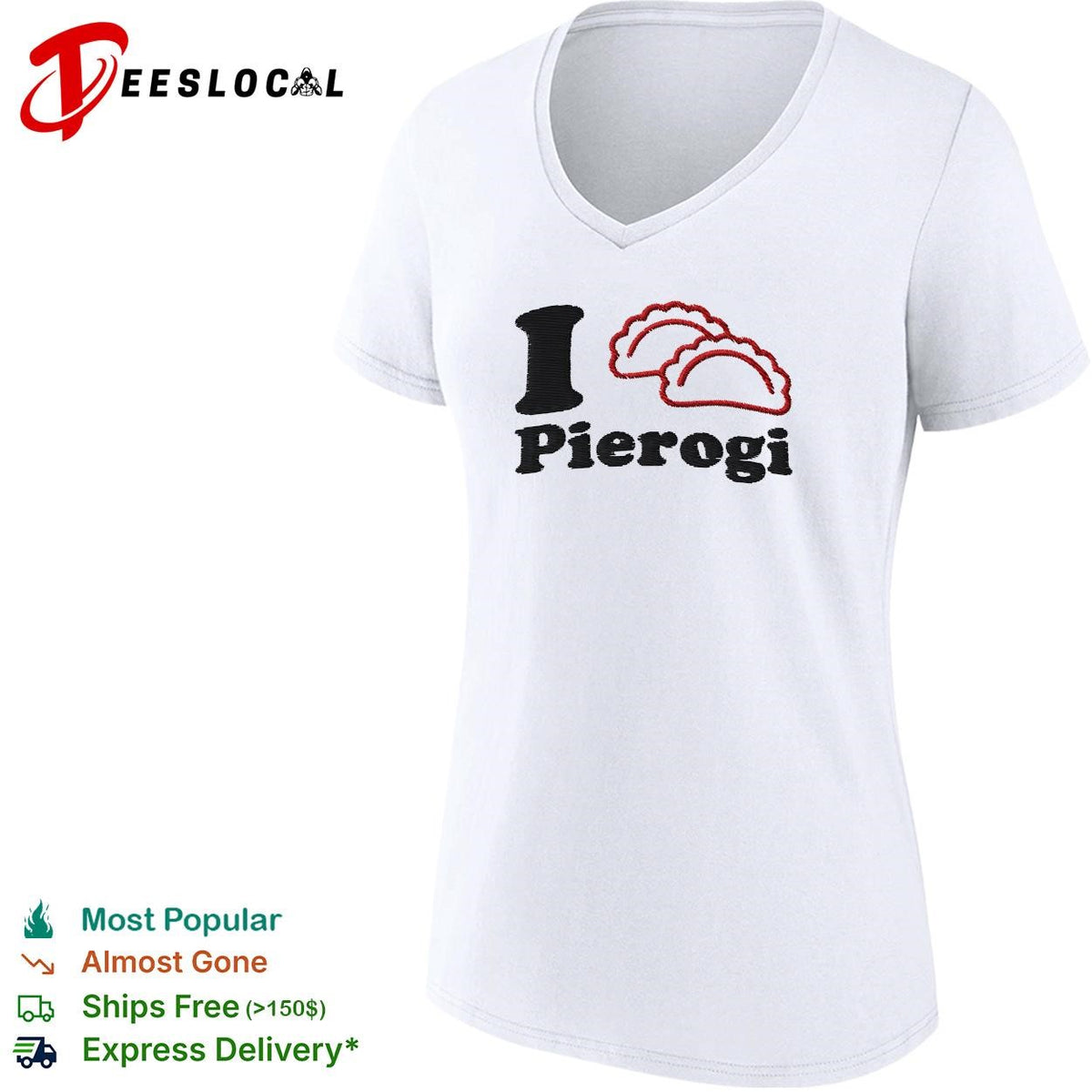 I love pierogi Polish food lover graphic shirt