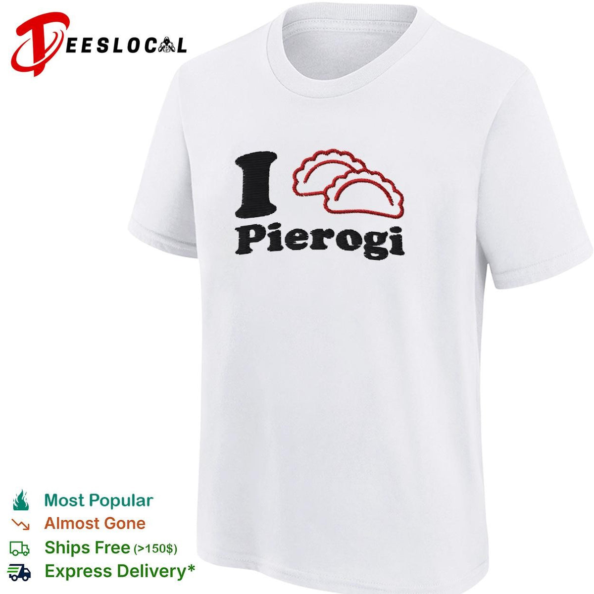 I love pierogi Polish food lover graphic shirt