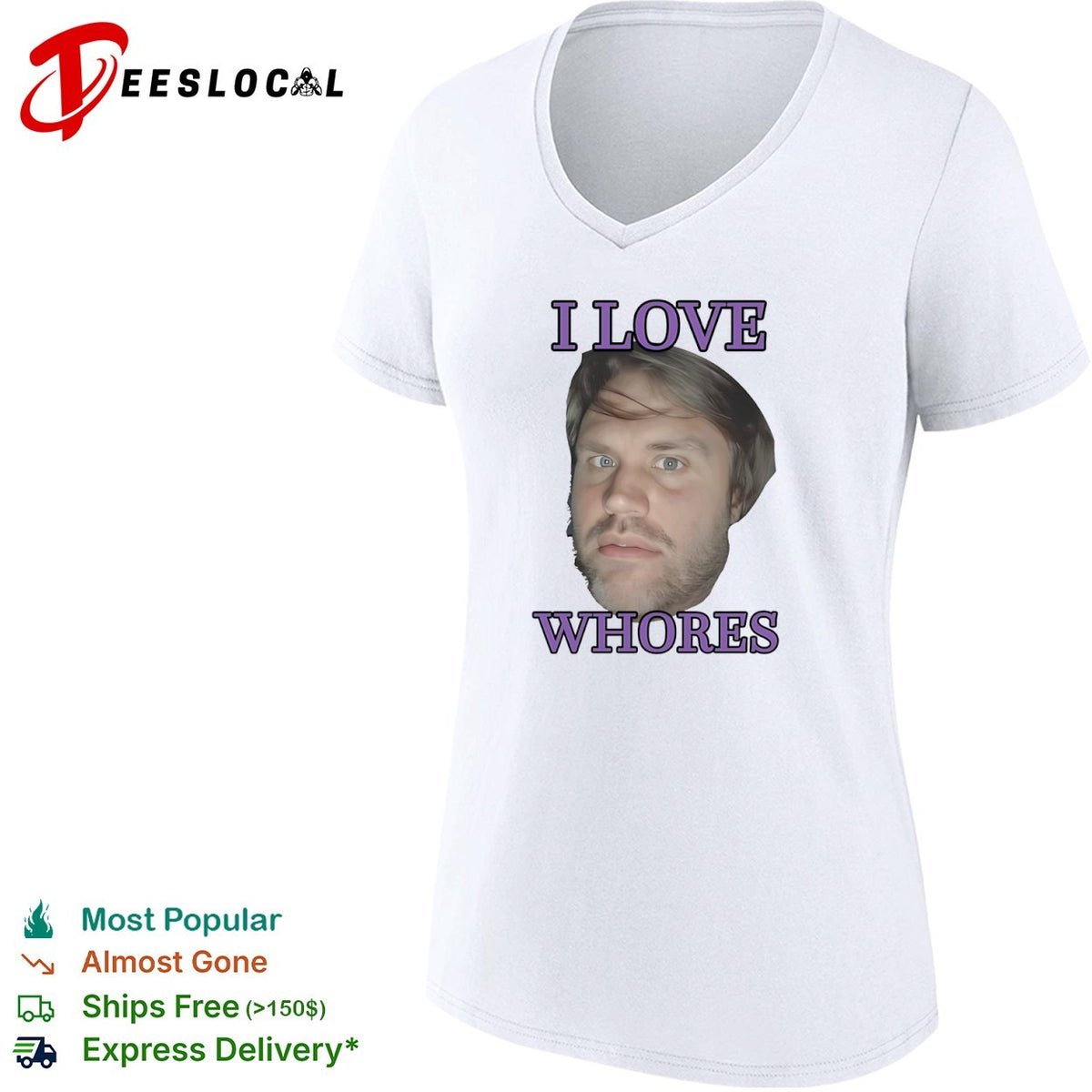 I love whores Chad Kroeger Nickelback meme shirt