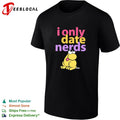 I only date nerds Frog humor shirt