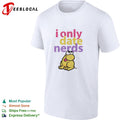 I only date nerds colorful bold text cartoon worm character fun shirt