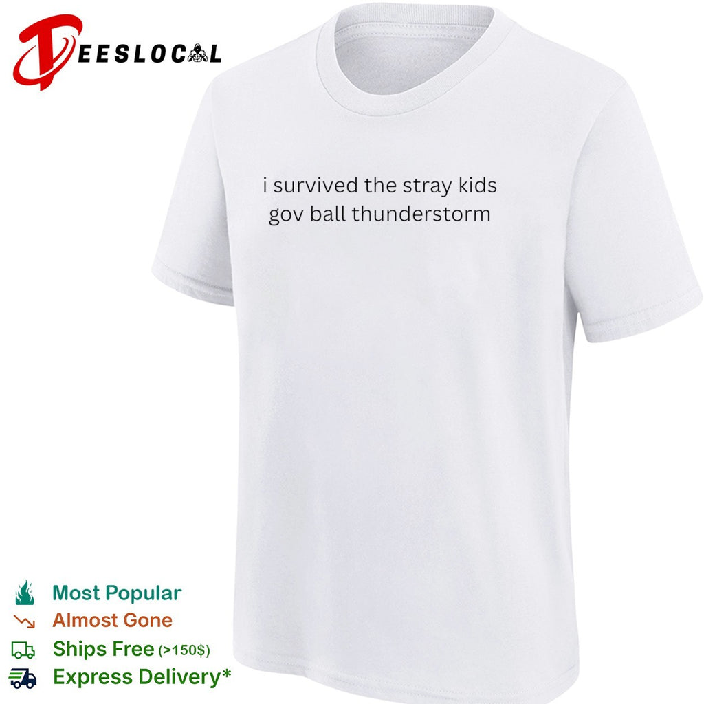 I survived the stray kids gov ball thunderstorm shirt
