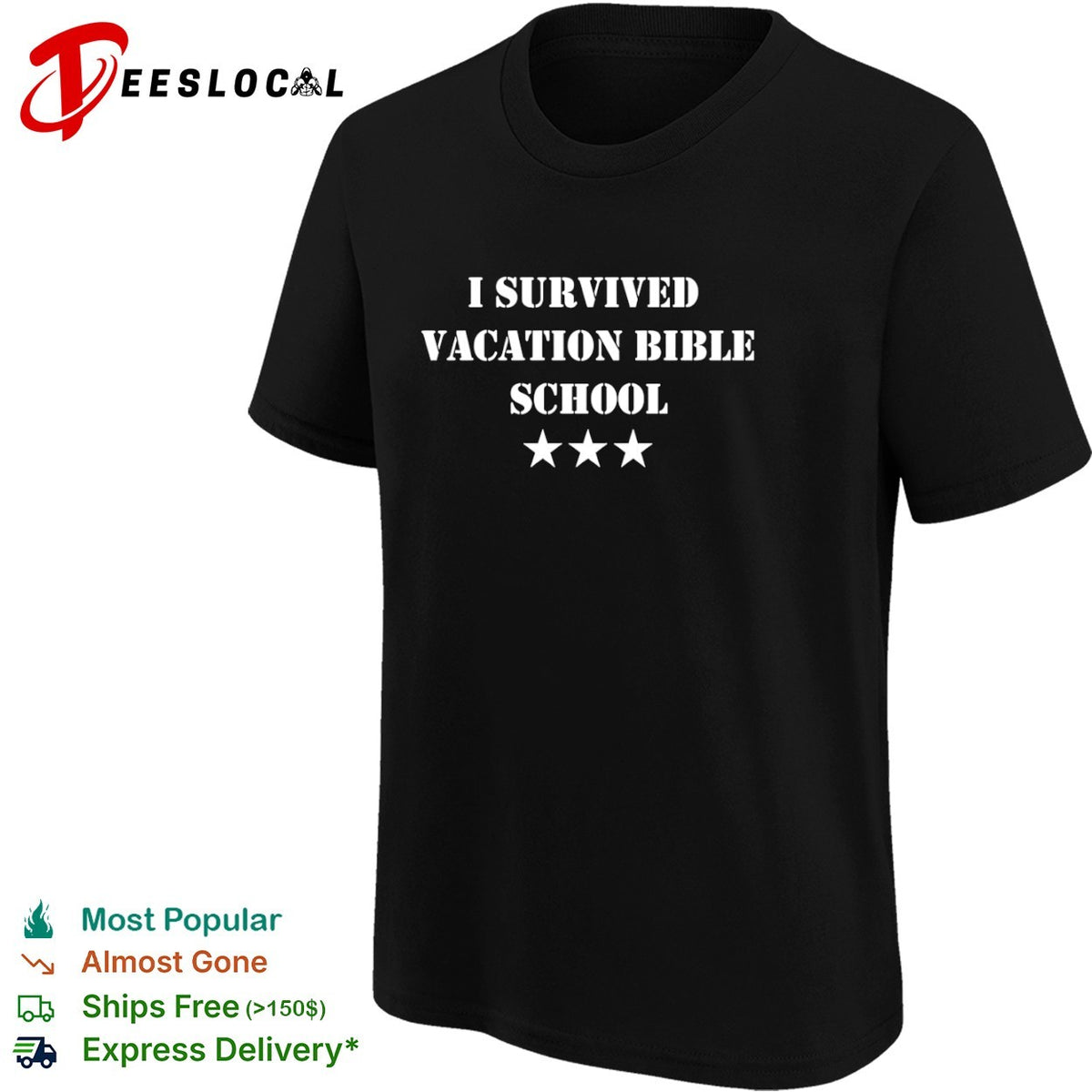 I survived vacation Bible school three stars shirt
