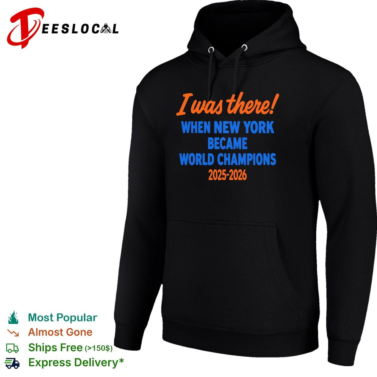 I was there when New York became World Champions 2025-2026 fan witness shirt