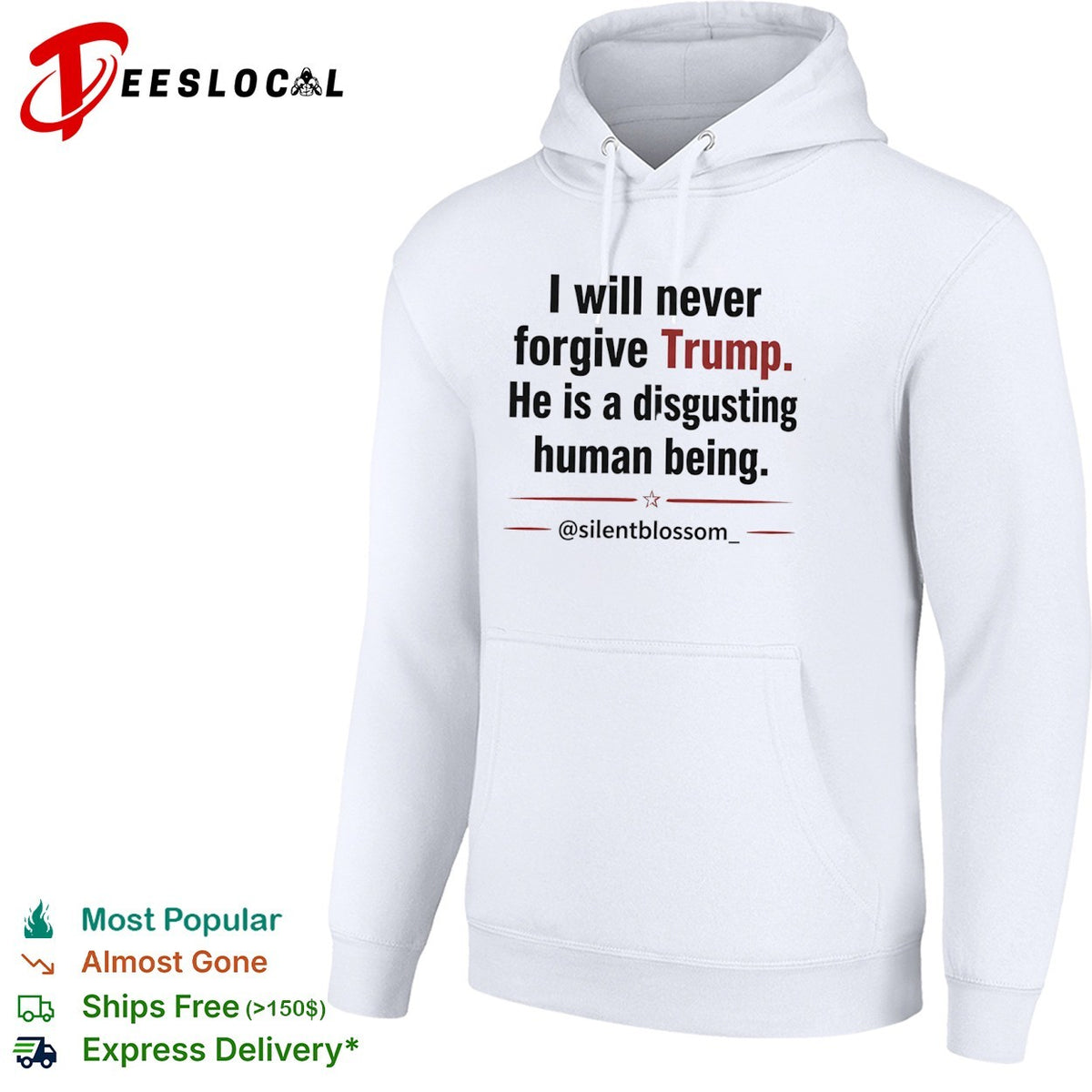 I will never forgive Trump he is a disgusting human being silentblossom shirt