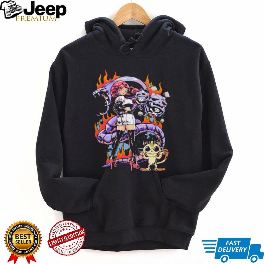 Team Rocket Jessie & Arbok Villain Retro Anime Graphic T Shirt