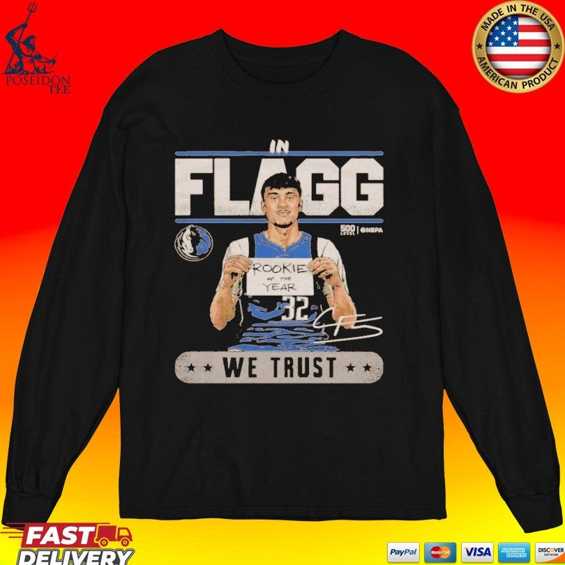 Cooper Flagg Dallas Mavericks 2026 Roty Trust Wht T-shirt
