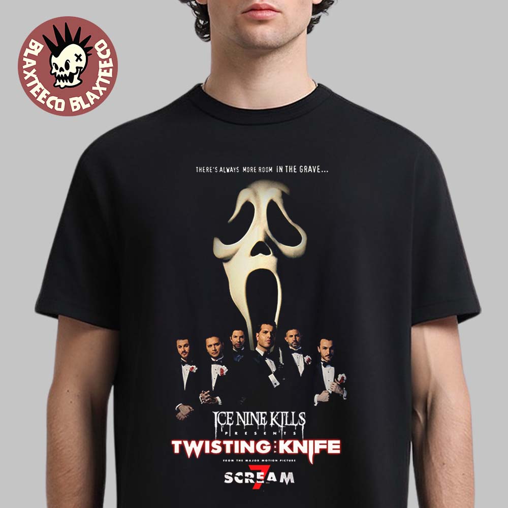 Ice Nine Kills Night Mare On The Knife Part 2 Scream 7 Merch Ghost Face Murder Marquee T-Shirt