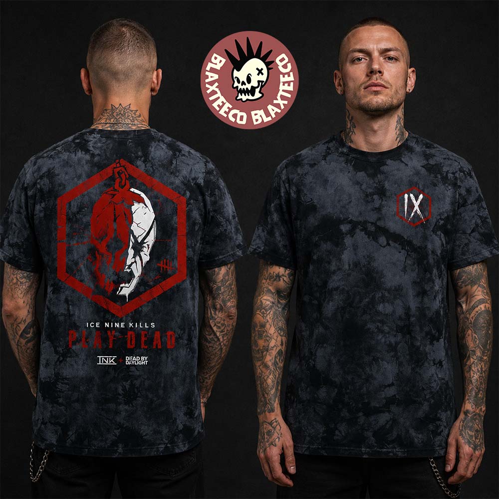 Ice Nine Kills X Dead By Daylight Play Dead Merch Face Your Fate Tie Dye T-Shirt