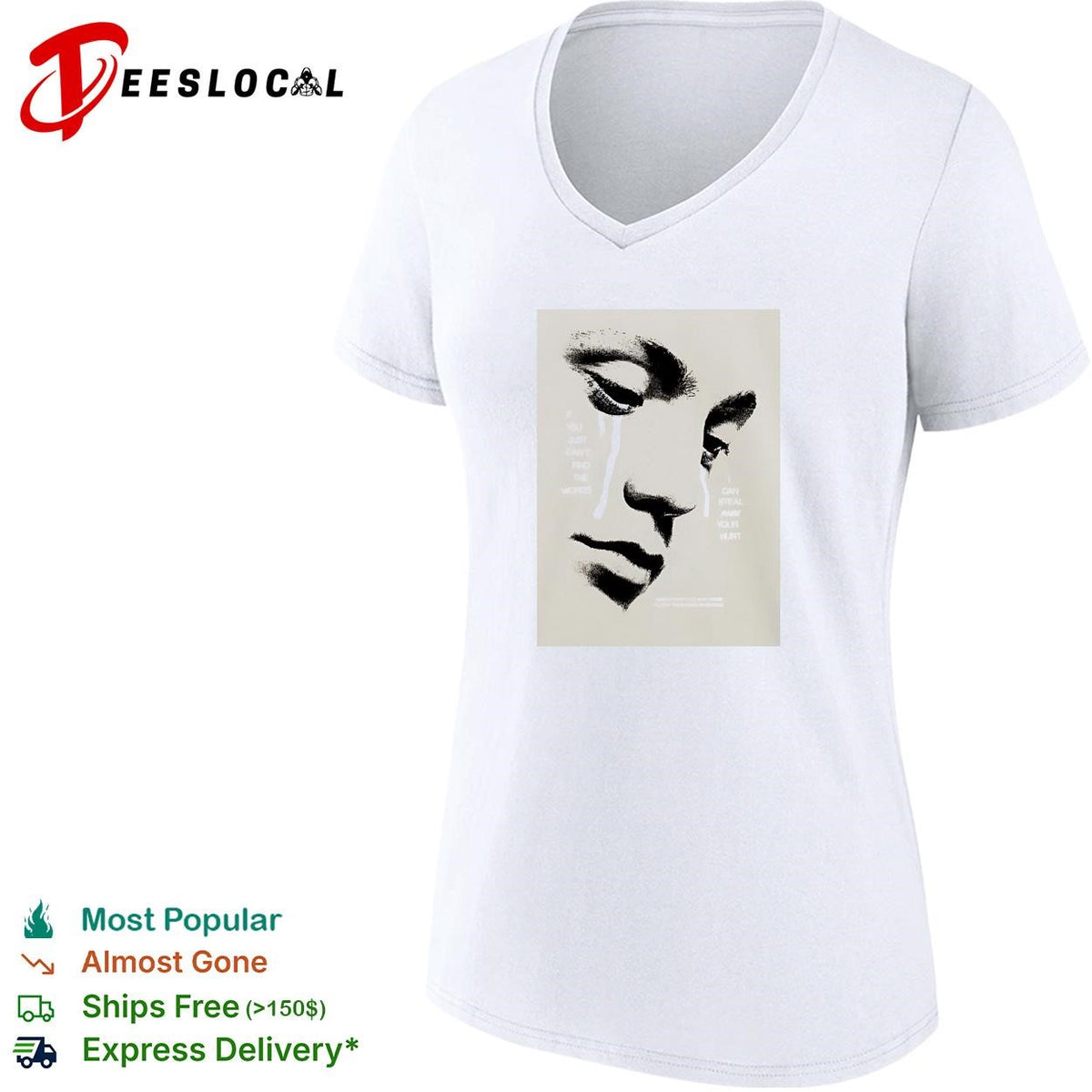 If you can’t find the words I can steal away your hurt sad face art shirt
