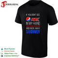 If you don’t see Pepsi Max in my hand back away slowly bold lettering shirt
