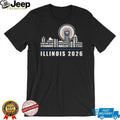 Illinois Fighting Illini 2026 Basketball Team Roster Skyline Signature T Shirt