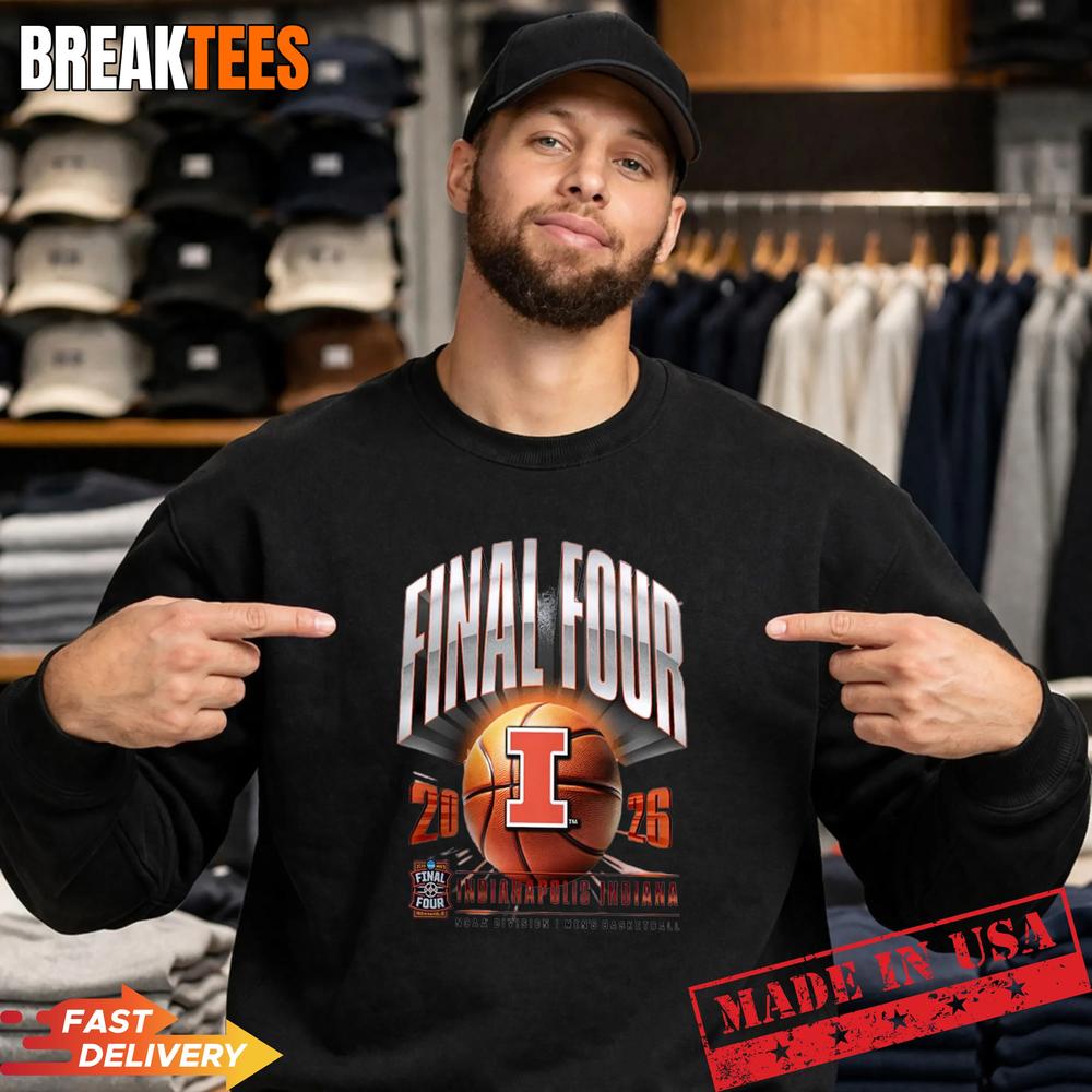 Illinois Fighting Illini 2026 NCAA Men’s Basketball Tournament March Madness Final Four Shirt