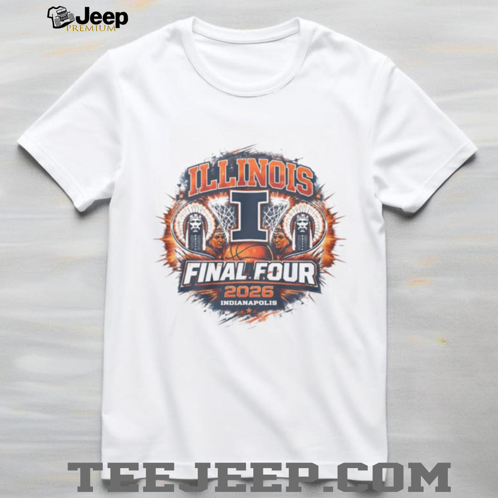 Illinois Fighting Illini Final Four 2026 Indianapolis Basketball T Shirt