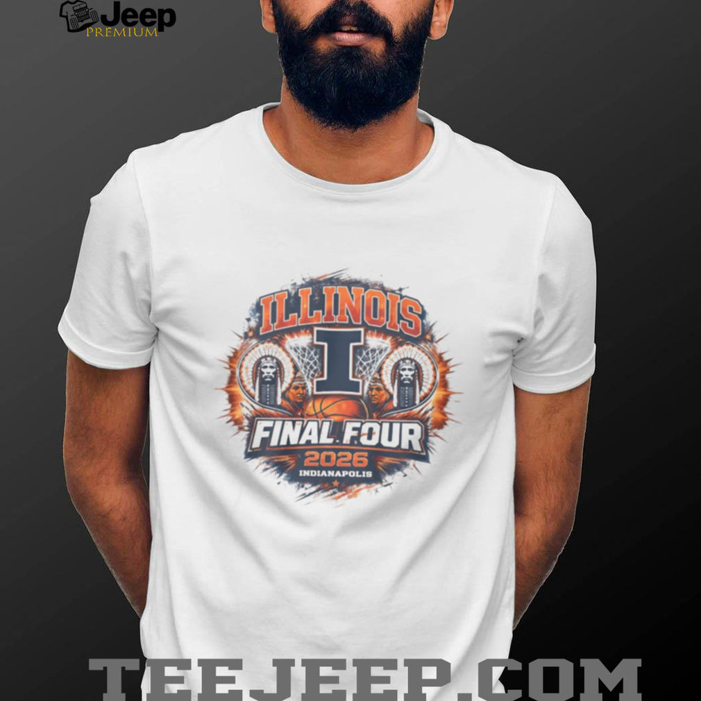 Illinois Fighting Illini Final Four 2026 Indianapolis Basketball T Shirt