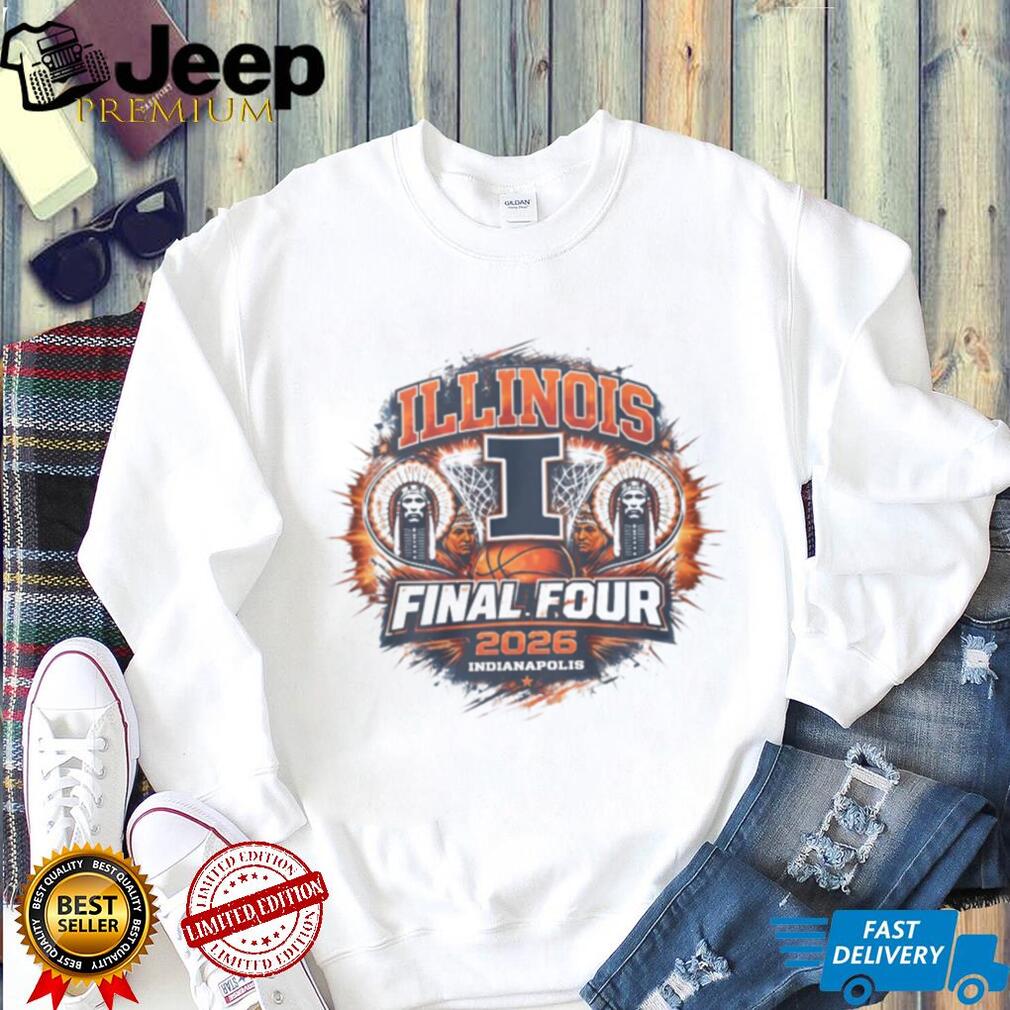 Illinois Fighting Illini Final Four 2026 Indianapolis Basketball T Shirt