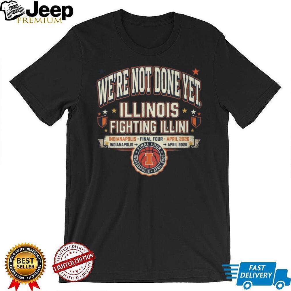 Illinois Fighting Illini Final Four Indianapolis April 2026 Retro T Shirt