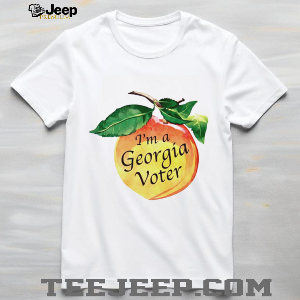 Im A Georgia Voter Watercolor Peach Election Pride T Shirt