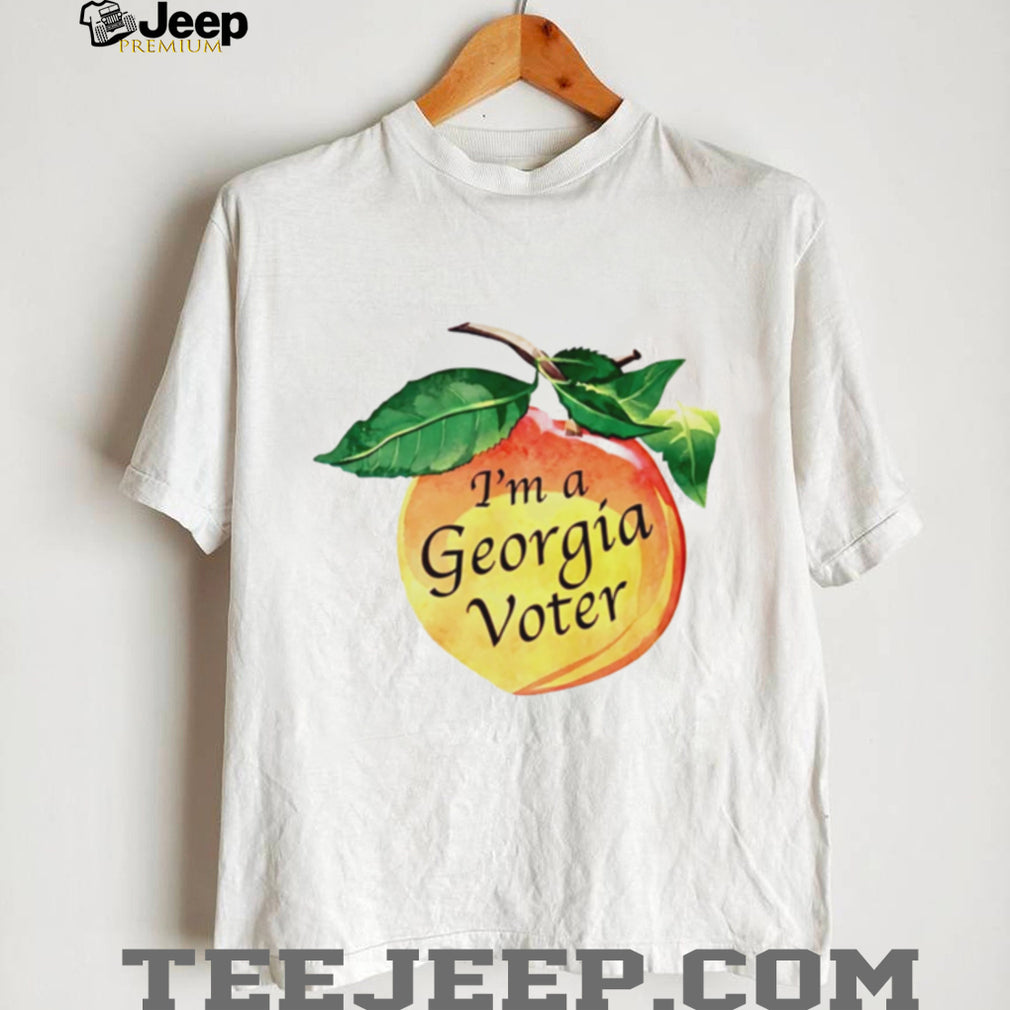 Im A Georgia Voter Watercolor Peach Election Pride T Shirt