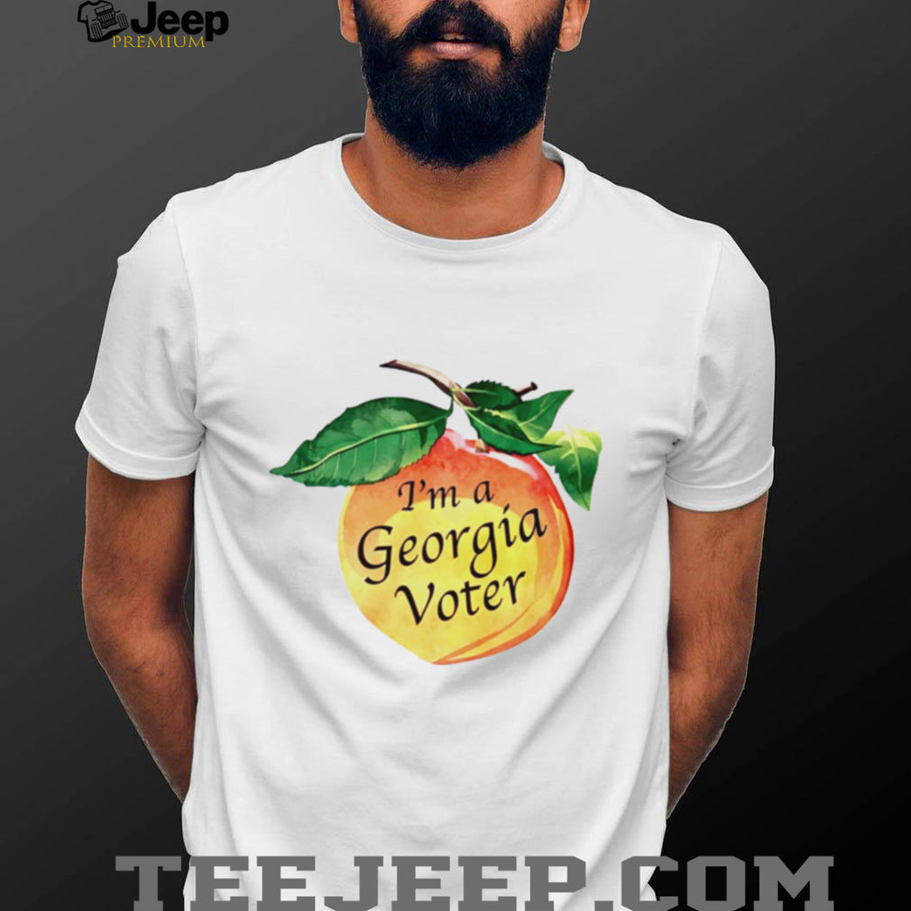 Im A Georgia Voter Watercolor Peach Election Pride T Shirt