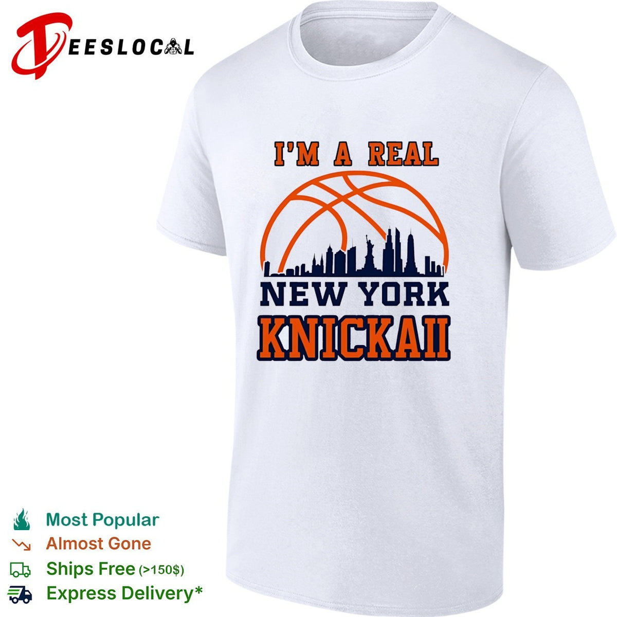 I’m A Real New York Knick Basketball Skyline 2026 shirt