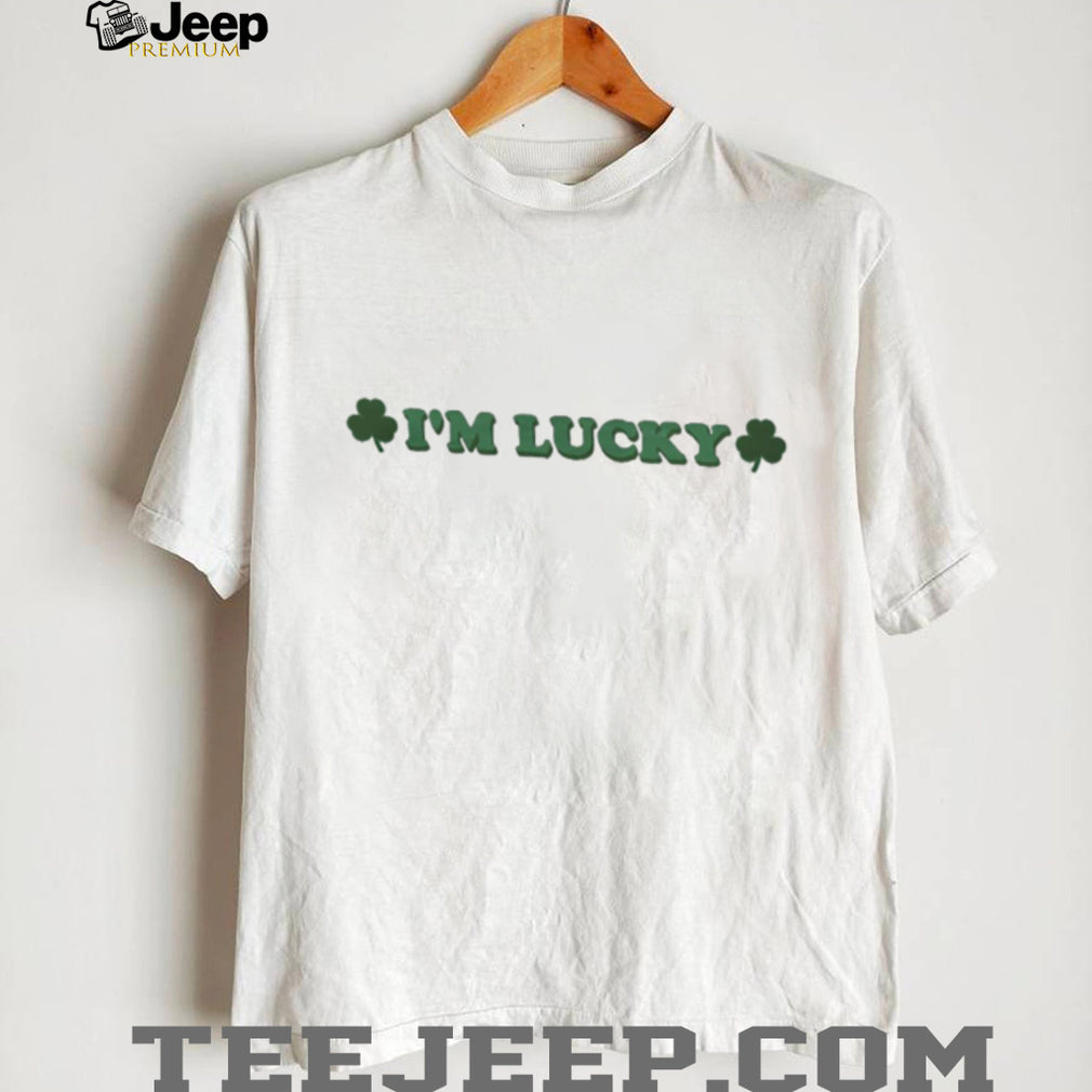 I’m Lucky Shamrock St. Patrick’s Day Clover White T Shirt