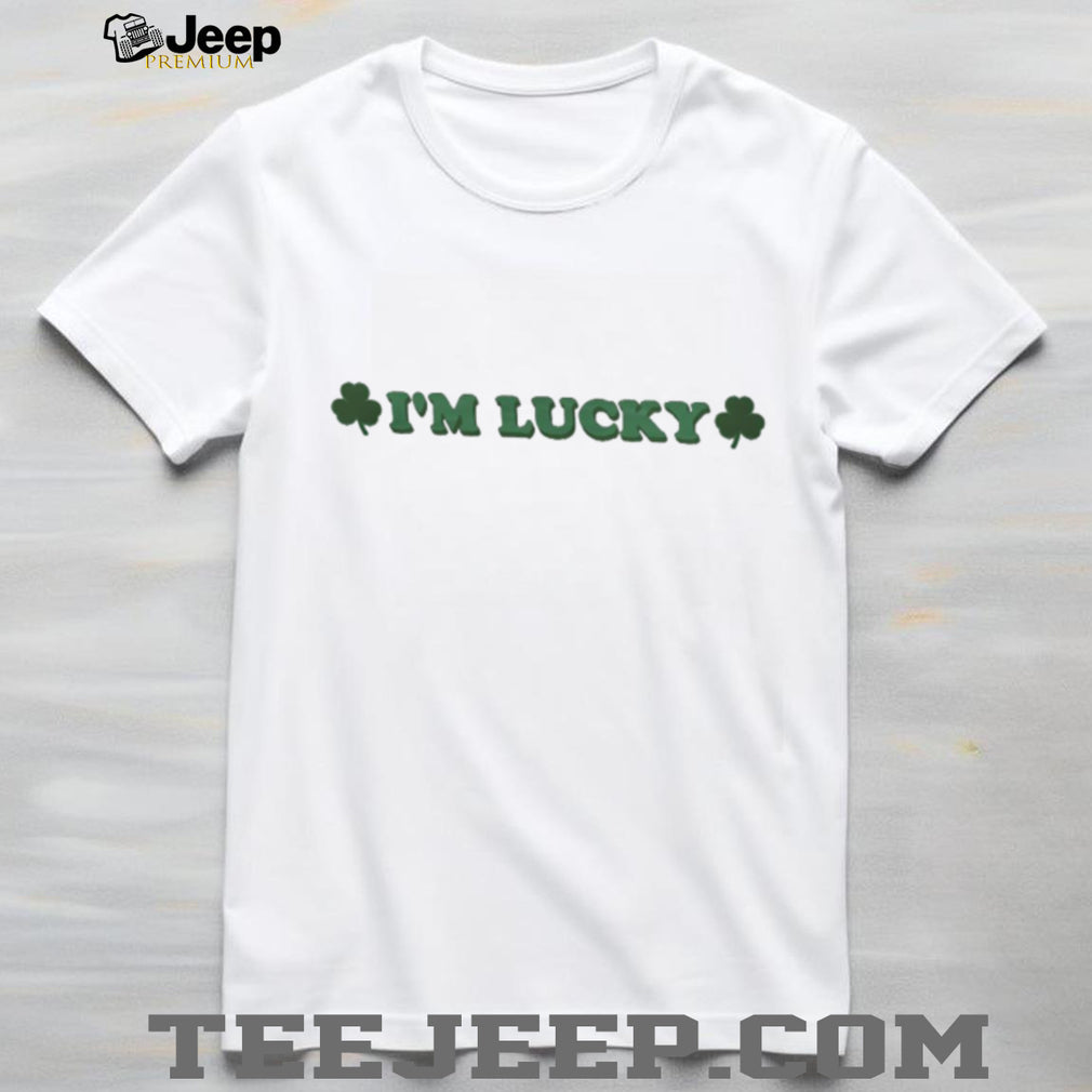 I’m Lucky Shamrock St. Patrick’s Day Clover White T Shirt